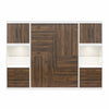 Signature Sleep Pinnacle Full Murphy Bed Bundle with 2 Side Cabinets & Touch Sensor LED Lighting - Columbia Walnut - Full