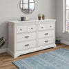 Bristol 6 Drawer Dresser, White - White