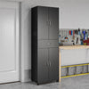 Lory Storage Cabinet with Drawer, Black - Black