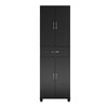 Lory Storage Cabinet with Drawer, Black - Black