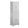 Lory Storage Cabinet with Drawer, Dove Gray - Dove Gray