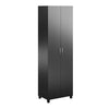 Lory 24" Utility Storage Cabinet, Black - Black