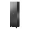 Lory 24" Utility Storage Cabinet, Black - Black