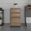 Pursuit Mobile File Cabinet, Rustic Oak - Rustic Oak