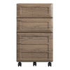 Pursuit Mobile File Cabinet, Rustic Oak - Rustic Oak