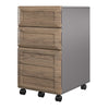 Pursuit Mobile File Cabinet, Rustic Oak - Rustic Oak