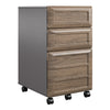 Pursuit Mobile File Cabinet, Rustic Oak - Rustic Oak