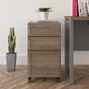 Pursuit Mobile File Cabinet, Rustic Oak - Rustic Oak