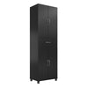 Lory Storage Cabinet with Drawer, Black - Black