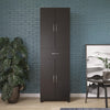 Lory Storage Cabinet with Drawer, Black - Black