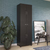 Lory Storage Cabinet with Drawer, Black - Black