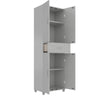 Lory Storage Cabinet with Drawer, Dove Gray - Dove Gray