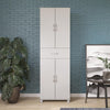 Lory Storage Cabinet with Drawer, Dove Gray - Dove Gray