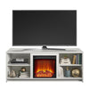 Mainstays Courtland Electric Fireplace TV Stand for TVs up to 65", White - White