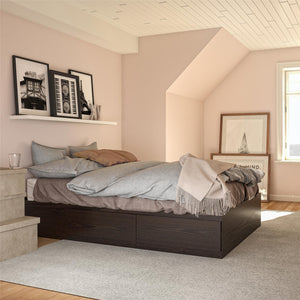 Platform Bed with Drawers - Espresso - Full