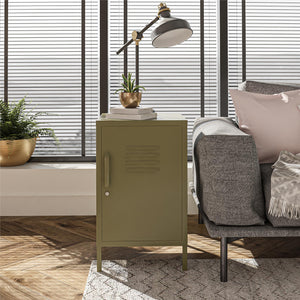 Bentley Metal Locker End Table - Olive Green