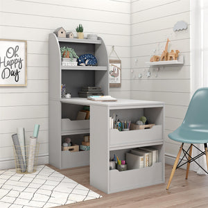 Tyler Kids Craft Desk, Dove Gray - Dove Gray