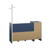 Tyler Storage Bench and Coat Rack, Navy - Navy