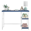 Sofia Kids Desk with Reversible Shelves, Navy - Navy