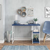 Sofia Kids Desk with Reversible Shelves, Navy - Navy