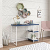 Sofia Kids Desk with Reversible Shelves, Navy - Navy