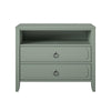 Her Majesty 2 Drawer Nightstand, Pale Green - Pale Green