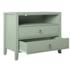 Her Majesty 2 Drawer Nightstand, Pale Green - Pale Green