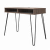 Owen Computer Desk with Storage, Weathered Oak - Weathered Oak