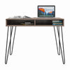 Owen Computer Desk with Storage, Weathered Oak - Weathered Oak