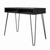 Owen Computer Desk with Storage, Black - Black