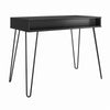 Owen Computer Desk with Storage, Black - Black