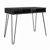 Owen Computer Desk with Storage, Black - Black