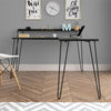 Haven L Desk with Riser, Black Oak - Black Oak