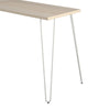 Haven L Desk with Riser, Natural/White - Natural/White