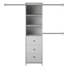 Beckett Closet Storage Organizer, Dove Gray - Dove Gray