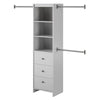 Beckett Closet Storage Organizer, Dove Gray - Dove Gray