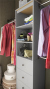 Beckett Closet Storage Organizer, Dove Gray - Dove Gray