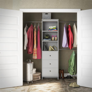 Beckett Closet Storage Organizer, Dove Gray - Dove Gray