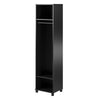 Lory 18" Wide Mudroom Cabinet, Black - Black