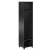 Lory 18" Wide Mudroom Cabinet, Black - Black