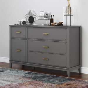 Stella Wide Dresser, Graphite Gray - Graphite Grey