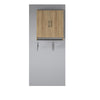 Lory 2 Door Wall Cabinet with Hanging Rod, Natural - Natural