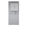 Lory 2 Door Wall Cabinet with Hanging Rod, Dove Gray - Dove Gray