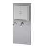 Lory 2 Door Wall Cabinet with Hanging Rod, Dove Gray - Dove Gray