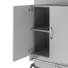 Lory 2 Door Wall Cabinet with Hanging Rod, Dove Gray - Dove Gray