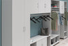 Lory 2 Door Wall Cabinet with Hanging Rod, Dove Gray - Dove Gray