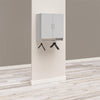 Lory 2 Door Wall Cabinet with Hanging Rod, Dove Gray - Dove Gray