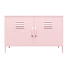 Cache 2 Door Metal Locker Accent Cabinet - Bashful