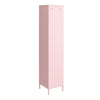 Cache 1-Door Tall Single Metal Locker Style Storage Cabinet, Bashful Pink - Bashful