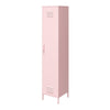 Cache 1-Door Tall Single Metal Locker Style Storage Cabinet, Bashful Pink - Bashful